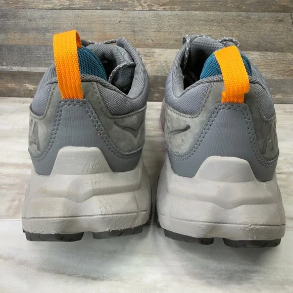 Hoka One One Anacapa Low GTX Mens 14 Grey Waterproof Hiking Shoes 1122017 CSHR - Picture 6 of 9